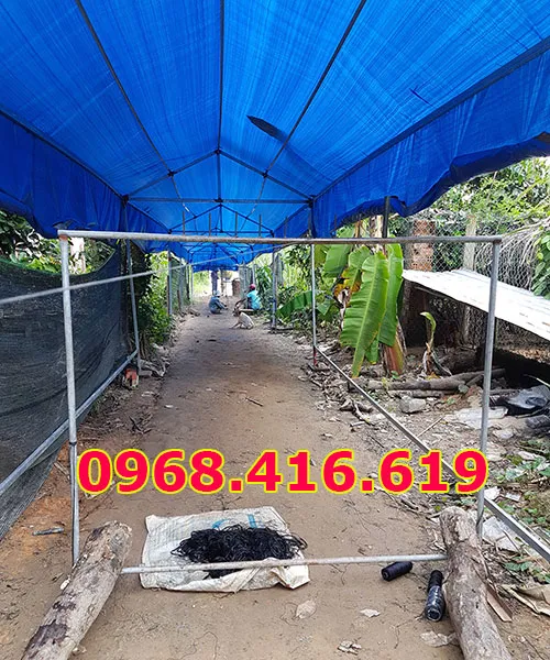 Xưởng ráp lưới bẫy gà rừng